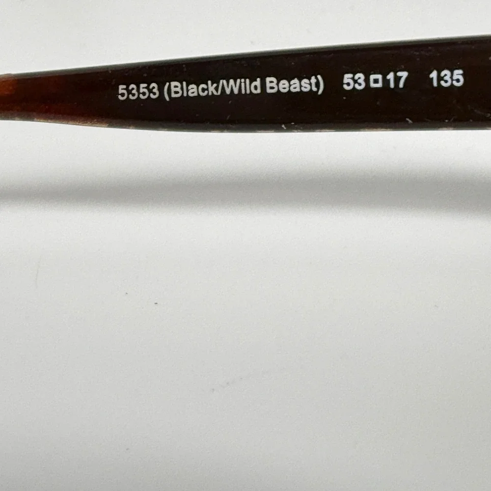 Coach HC 6082 5353 Black Wild Beast Eyeglasses Frames‎ 53-17-135 Womens 22193
